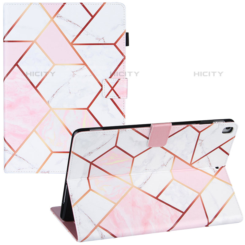 Handytasche Stand Schutzhülle Flip Leder Hülle Modisch Muster Y04B für Apple iPad Pro 10.5 Rosa