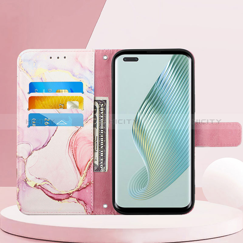 Handytasche Stand Schutzhülle Flip Leder Hülle Modisch Muster Y04B für Huawei Honor Magic5 Pro 5G groß