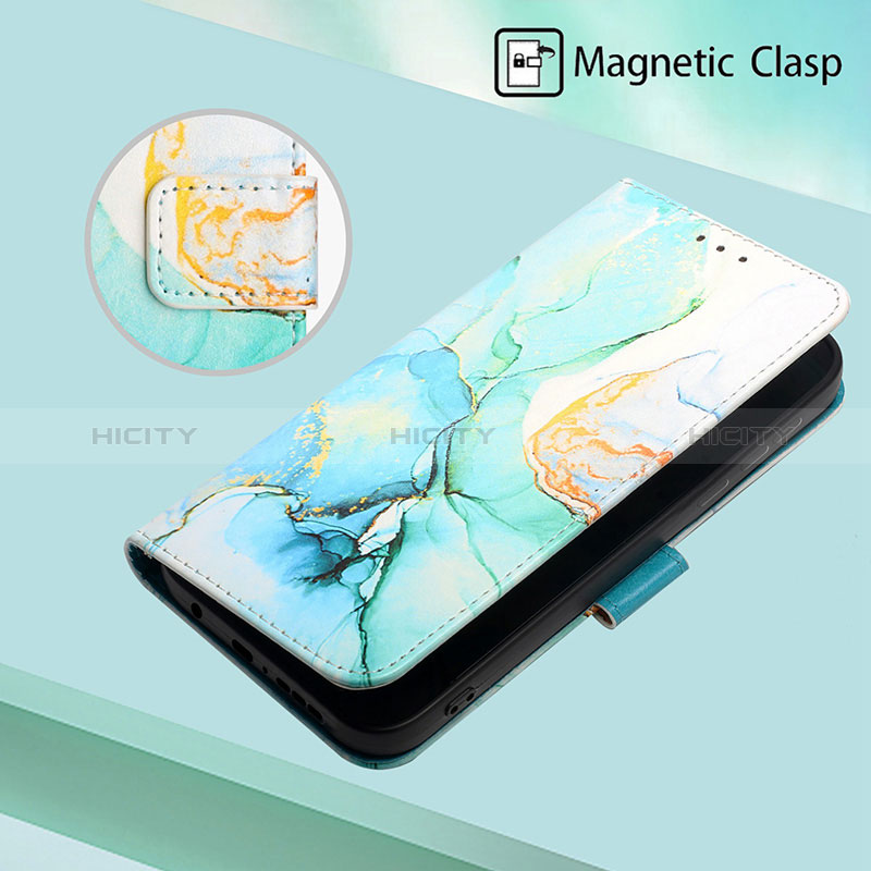 Handytasche Stand Schutzhülle Flip Leder Hülle Modisch Muster Y04B für Oppo A54 5G groß