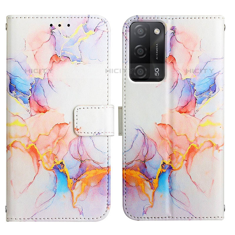 Handytasche Stand Schutzhülle Flip Leder Hülle Modisch Muster Y04B für Oppo A55 5G groß