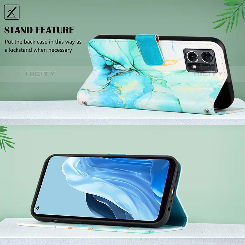 Handytasche Stand Schutzhülle Flip Leder Hülle Modisch Muster Y04B für Oppo F21 Pro 4G