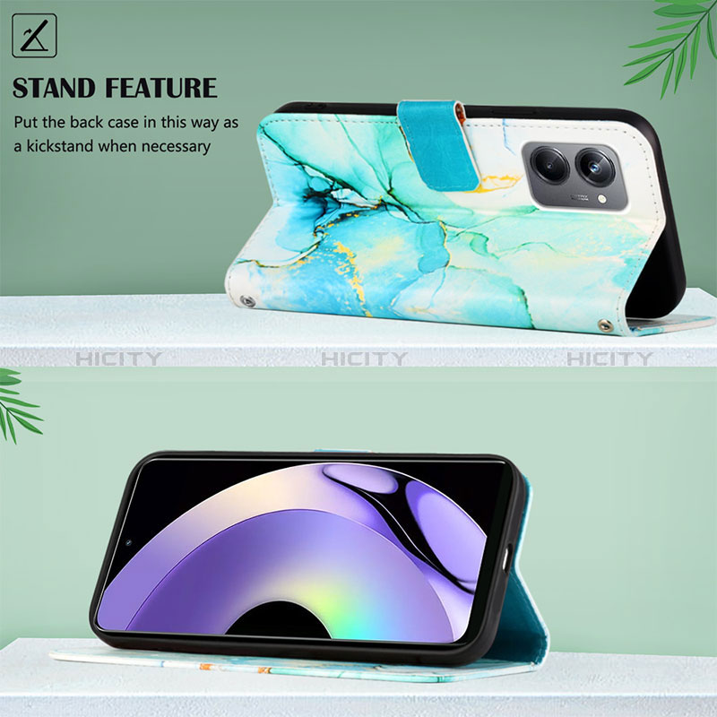 Handytasche Stand Schutzhülle Flip Leder Hülle Modisch Muster Y04B für Realme 10 Pro 5G