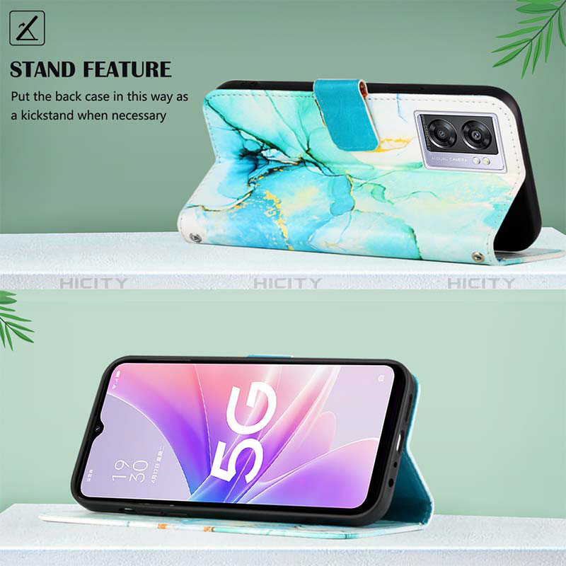 Handytasche Stand Schutzhülle Flip Leder Hülle Modisch Muster Y04B für Realme V23 5G groß