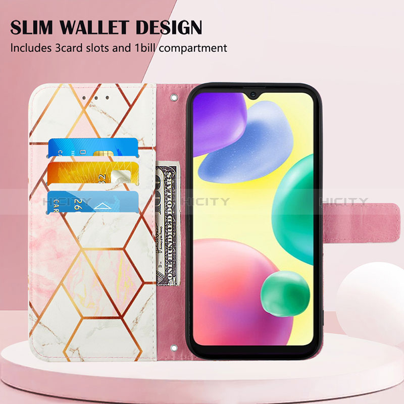 Handytasche Stand Schutzhülle Flip Leder Hülle Modisch Muster Y04B für Xiaomi POCO C31 groß