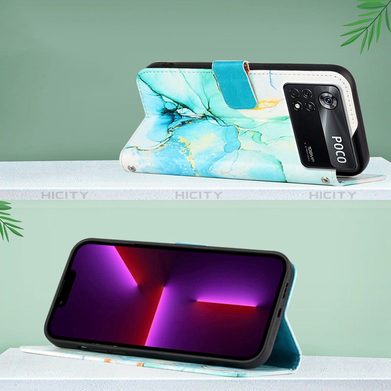 Handytasche Stand Schutzhülle Flip Leder Hülle Modisch Muster Y04B für Xiaomi Poco X4 Pro 5G groß