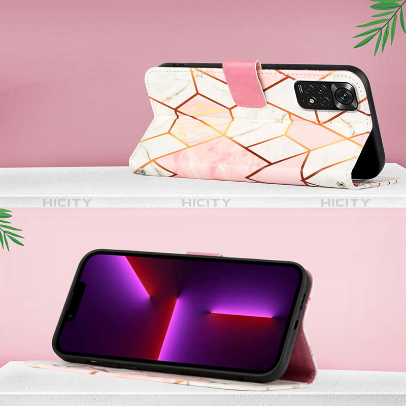 Handytasche Stand Schutzhülle Flip Leder Hülle Modisch Muster Y04B für Xiaomi Redmi Note 11 4G (2022) groß