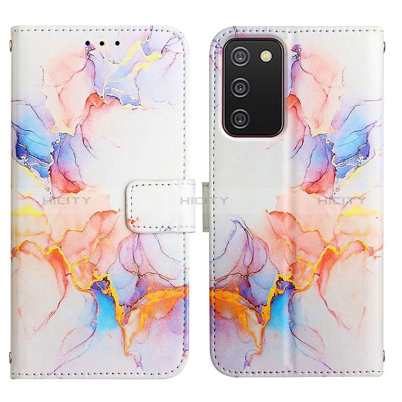 Handytasche Stand Schutzhülle Flip Leder Hülle Modisch Muster Y05B für Samsung Galaxy A02s groß