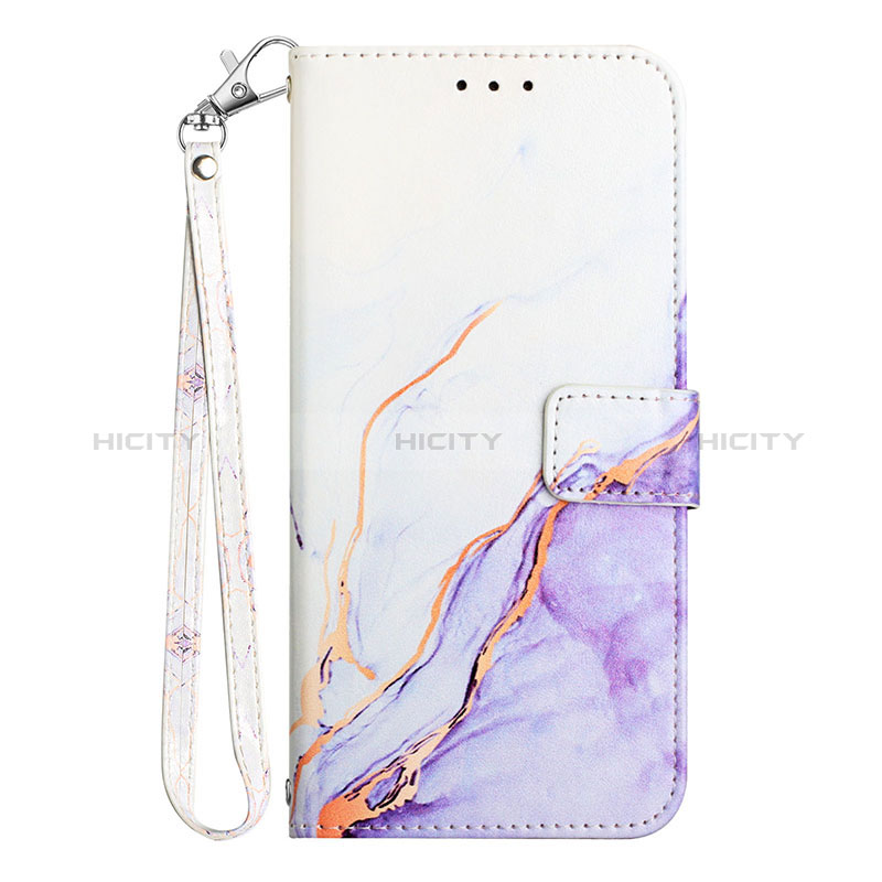 Handytasche Stand Schutzhülle Flip Leder Hülle Modisch Muster Y05B für Samsung Galaxy A12 5G Violett