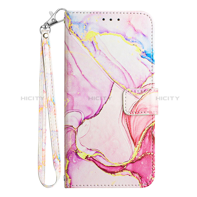 Handytasche Stand Schutzhülle Flip Leder Hülle Modisch Muster Y05B für Samsung Galaxy F12 Rosa