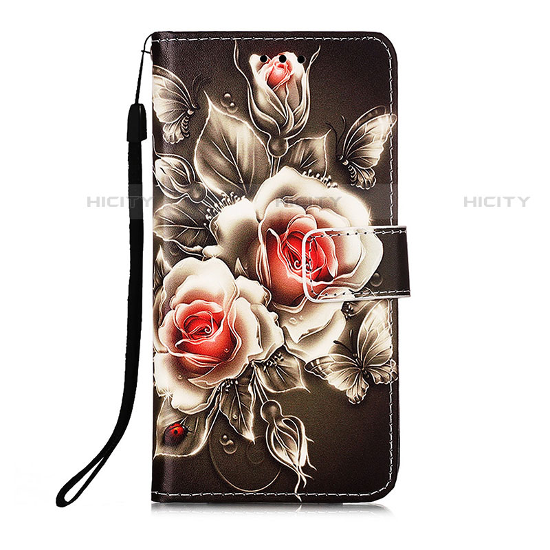 Handytasche Stand Schutzhülle Flip Leder Hülle Modisch Muster Y05B für Samsung Galaxy S21 5G Schwarz