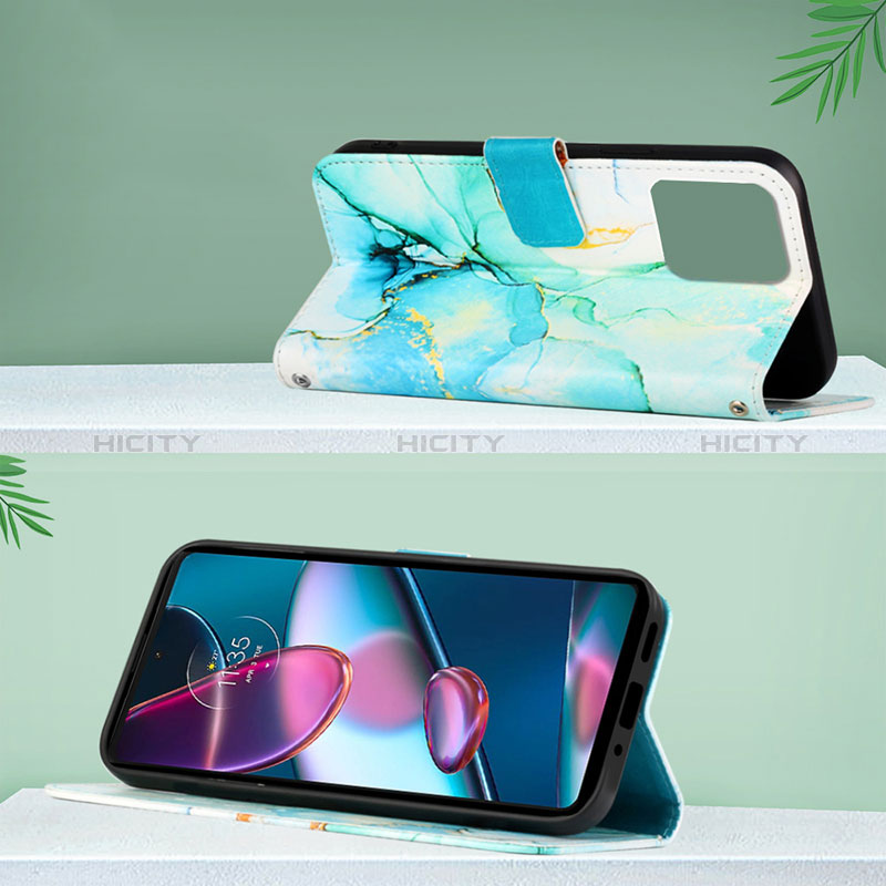 Handytasche Stand Schutzhülle Flip Leder Hülle Modisch Muster YB1 für Motorola Moto Edge 40 Pro 5G