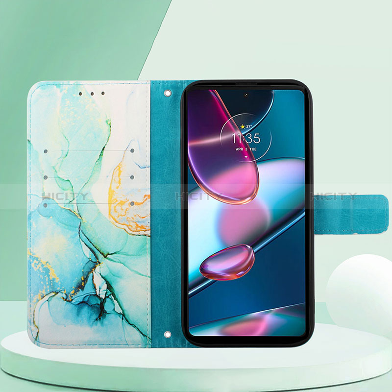 Handytasche Stand Schutzhülle Flip Leder Hülle Modisch Muster YB1 für Motorola Moto Edge Plus (2023) 5G