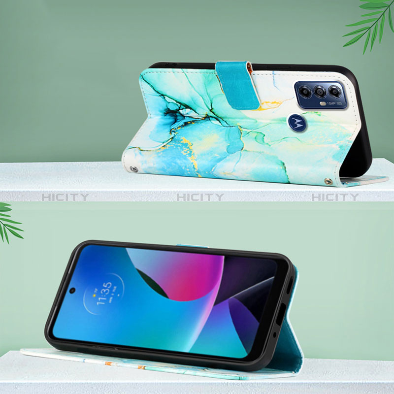 Handytasche Stand Schutzhülle Flip Leder Hülle Modisch Muster YB1 für Motorola Moto G Play Gen 2 groß