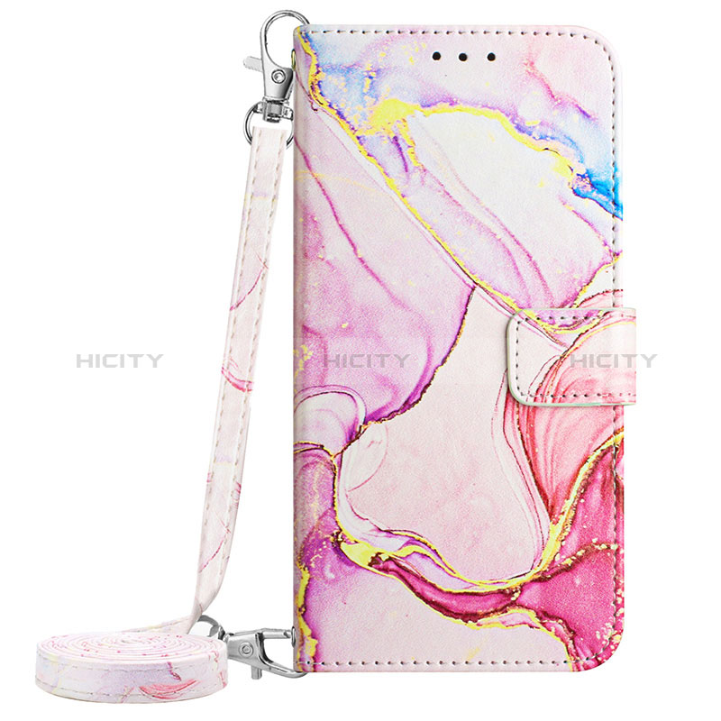 Handytasche Stand Schutzhülle Flip Leder Hülle Modisch Muster YB1 für Nokia C02 Rosa Plus