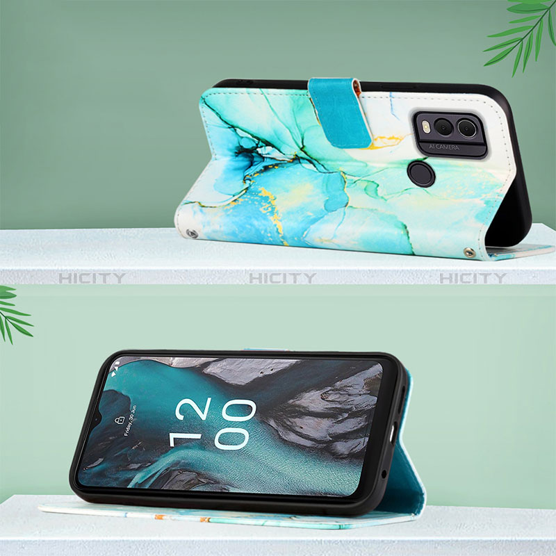 Handytasche Stand Schutzhülle Flip Leder Hülle Modisch Muster YB1 für Nokia C22 groß