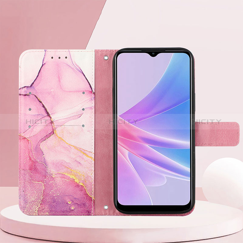 Handytasche Stand Schutzhülle Flip Leder Hülle Modisch Muster YB1 für Oppo A58 5G groß