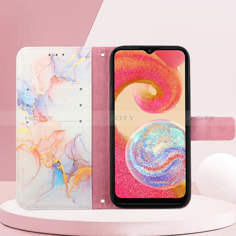 Handytasche Stand Schutzhülle Flip Leder Hülle Modisch Muster YB1 für Samsung Galaxy A04 4G groß