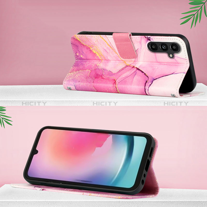 Handytasche Stand Schutzhülle Flip Leder Hülle Modisch Muster YB1 für Samsung Galaxy A25 5G