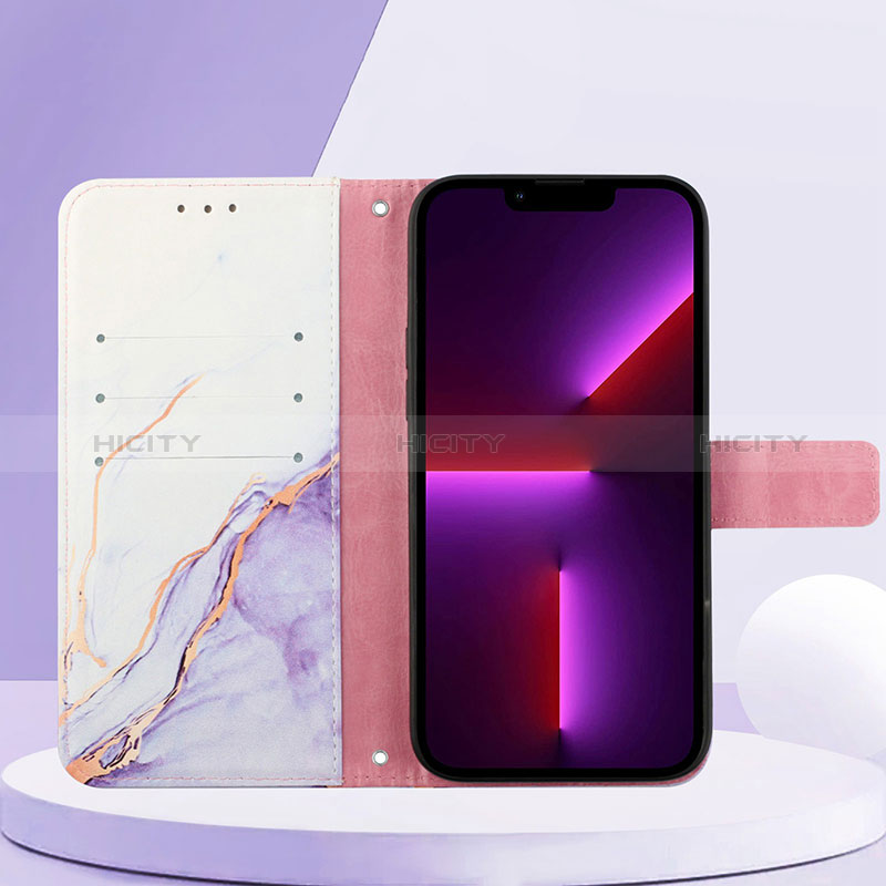 Handytasche Stand Schutzhülle Flip Leder Hülle Modisch Muster YB1 für Samsung Galaxy A34 5G groß