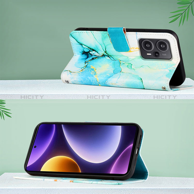 Handytasche Stand Schutzhülle Flip Leder Hülle Modisch Muster YB1 für Xiaomi Poco F5 5G