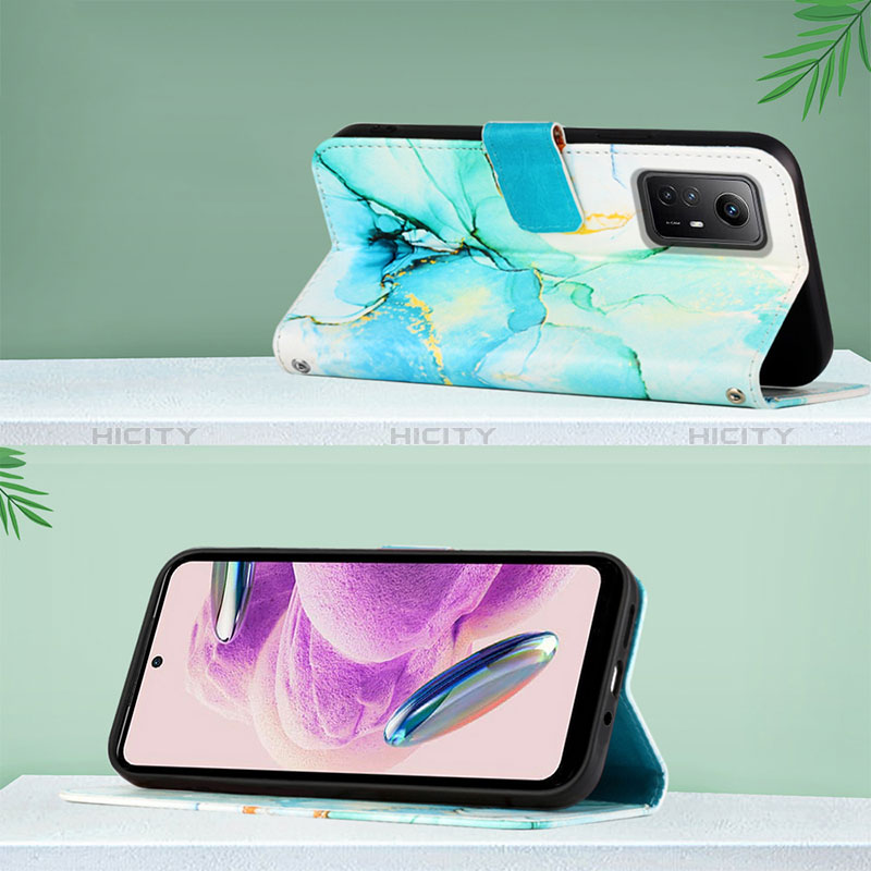 Handytasche Stand Schutzhülle Flip Leder Hülle Modisch Muster YB1 für Xiaomi Redmi Note 12S groß