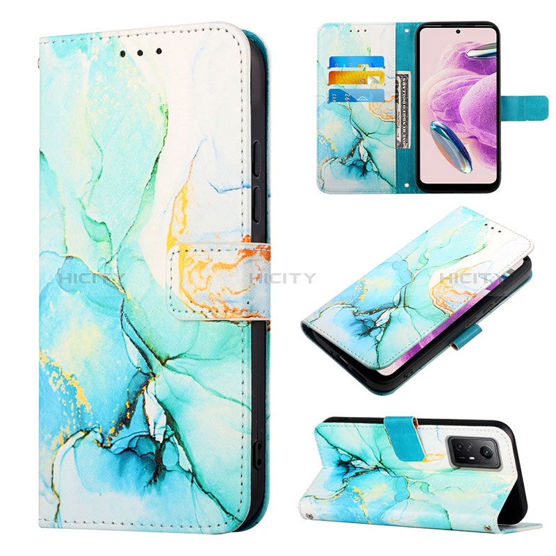 Handytasche Stand Schutzhülle Flip Leder Hülle Modisch Muster YB1 für Xiaomi Redmi Note 12S groß