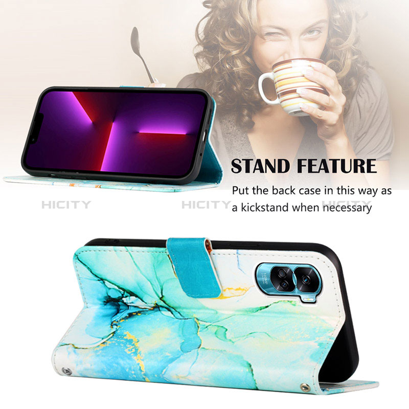 Handytasche Stand Schutzhülle Flip Leder Hülle Modisch Muster YB4 für Huawei Honor 90 Lite 5G