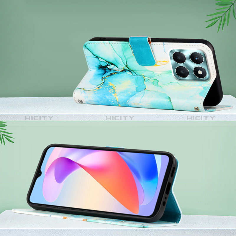 Handytasche Stand Schutzhülle Flip Leder Hülle Modisch Muster YB4 für Huawei Honor X6a