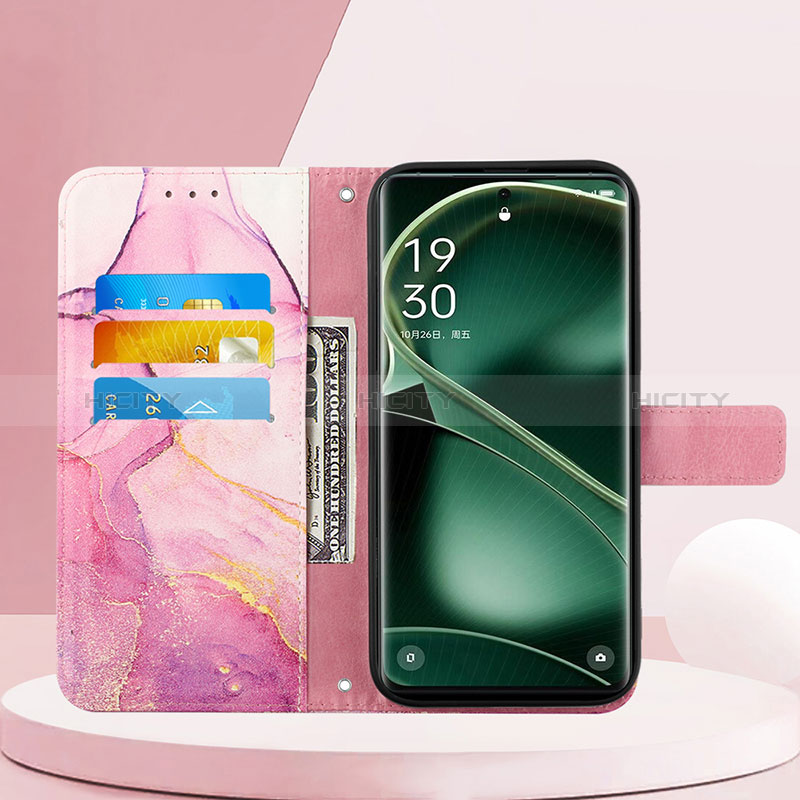 Handytasche Stand Schutzhülle Flip Leder Hülle Modisch Muster YB4 für Oppo Find X6 5G groß