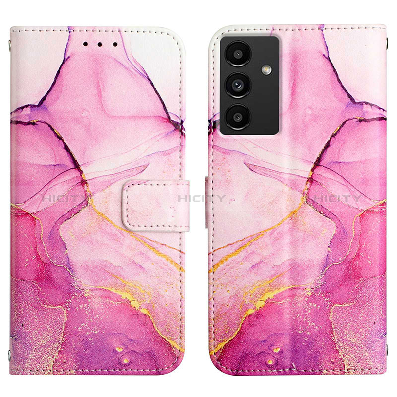 Handytasche Stand Schutzhülle Flip Leder Hülle Modisch Muster YB4 für Samsung Galaxy A34 5G Pink