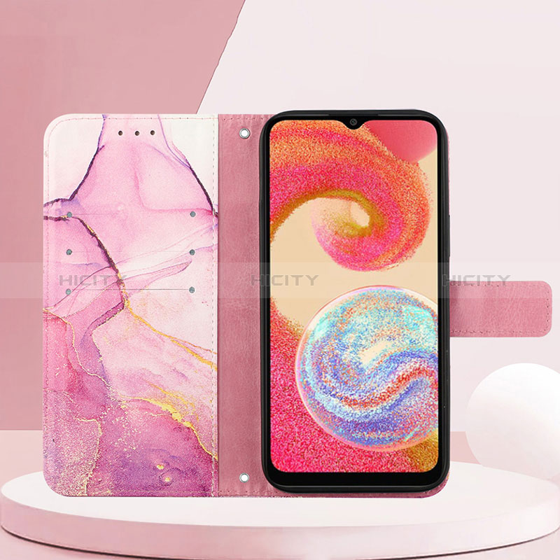 Handytasche Stand Schutzhülle Flip Leder Hülle Modisch Muster YB4 für Samsung Galaxy F04 groß