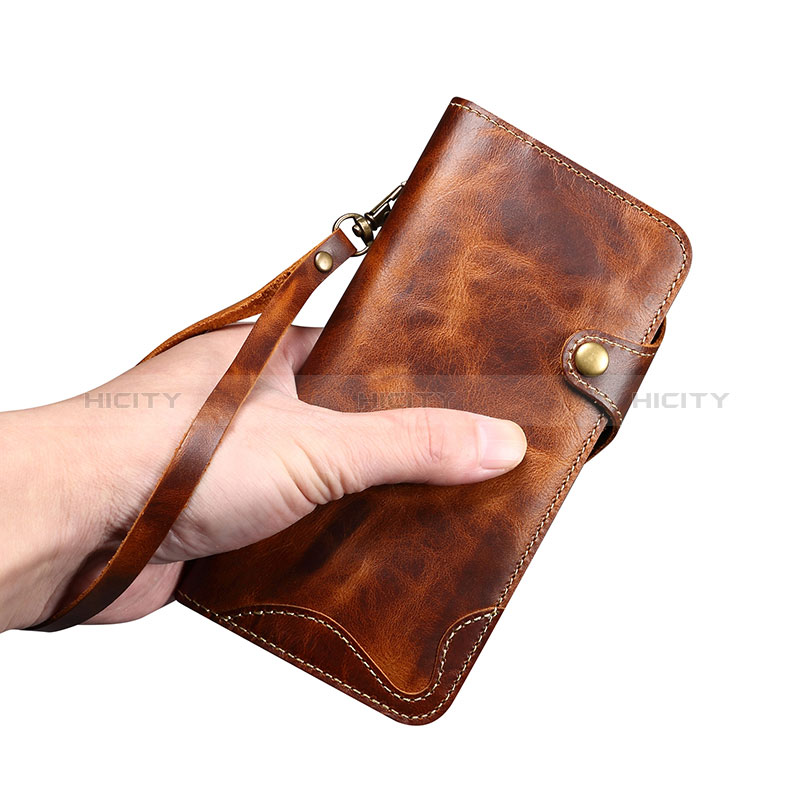 Handytasche Stand Schutzhülle Flip Leder Hülle MT1 für Apple iPhone 15 Pro