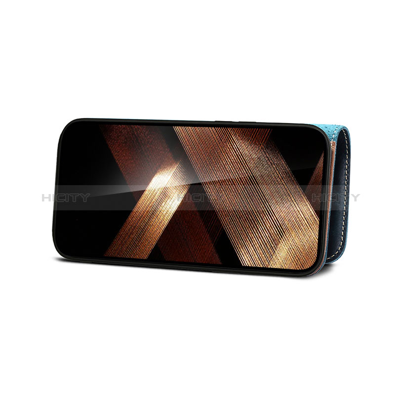 Handytasche Stand Schutzhülle Flip Leder Hülle MT5 für Apple iPhone 15 Pro groß