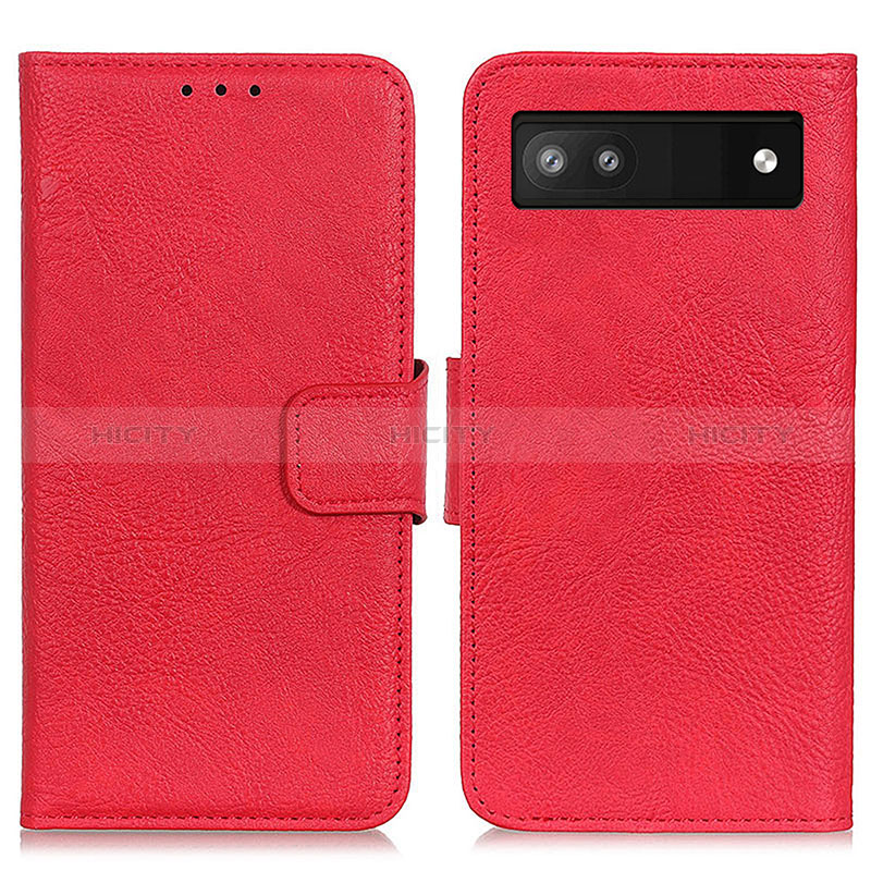 Handytasche Stand Schutzhülle Flip Leder Hülle N01P für Google Pixel 7a 5G Rot