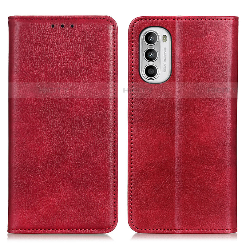 Handytasche Stand Schutzhülle Flip Leder Hülle N01P für Motorola Moto Edge (2022) 5G Rot