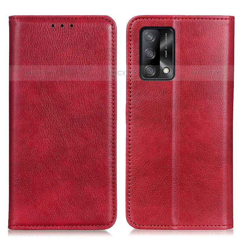 Handytasche Stand Schutzhülle Flip Leder Hülle N01P für Oppo Reno6 Lite Rot