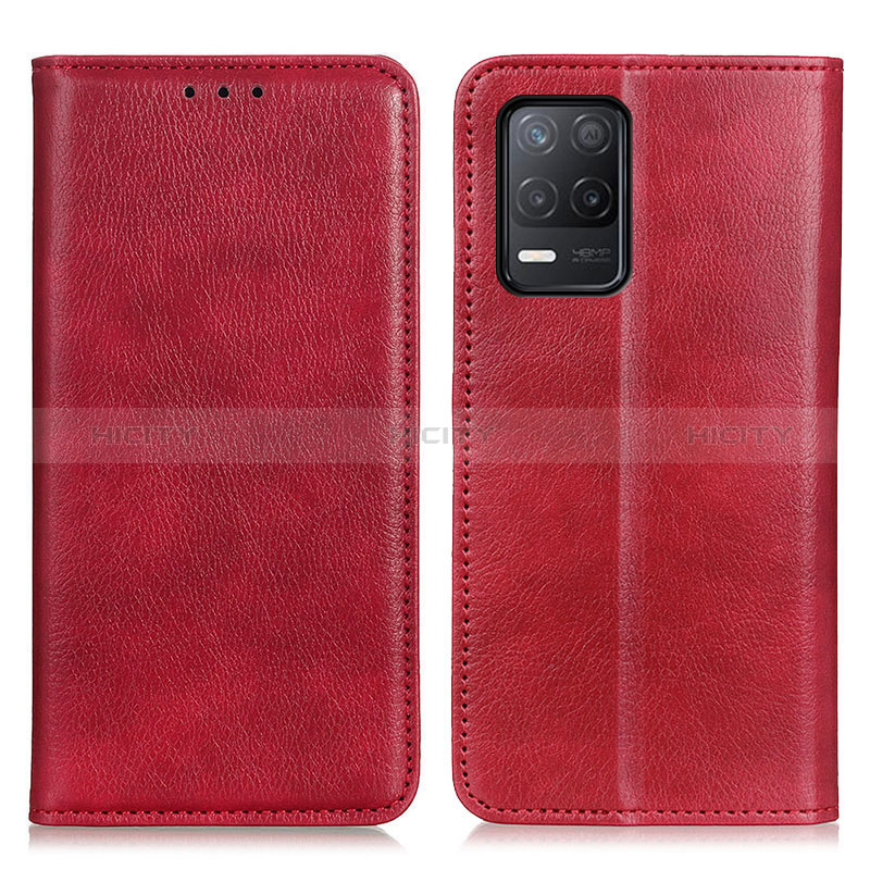 Handytasche Stand Schutzhülle Flip Leder Hülle N01P für Realme Q3i 5G Rot Plus