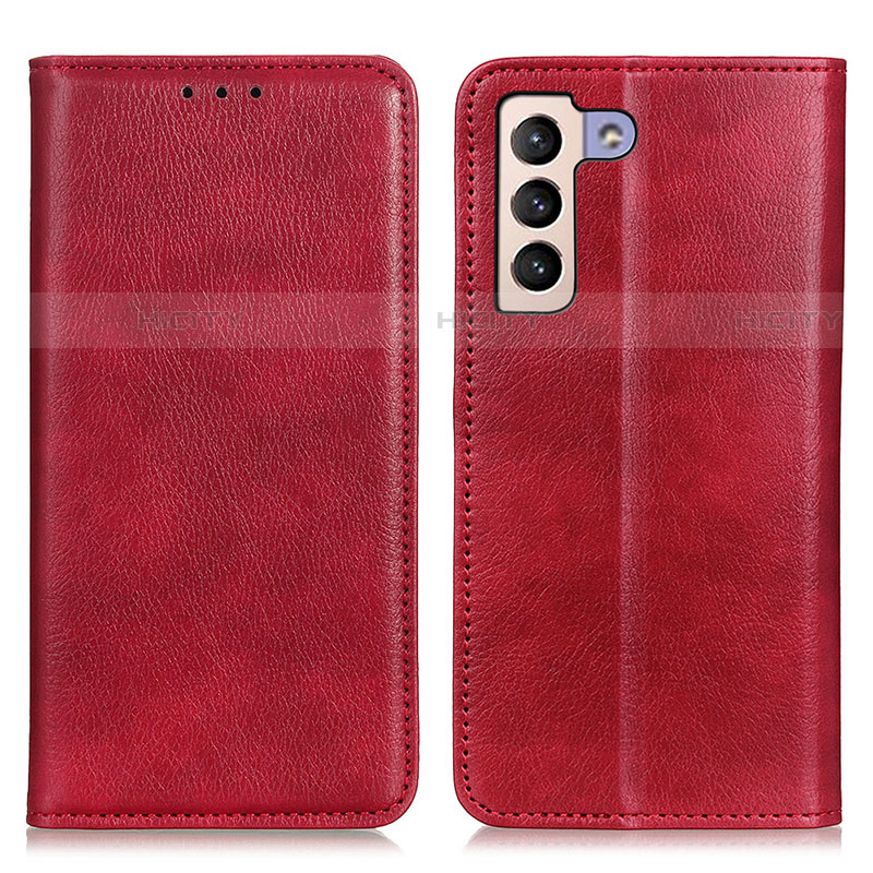 Handytasche Stand Schutzhülle Flip Leder Hülle N01P für Samsung Galaxy S21 FE 5G Rot Plus