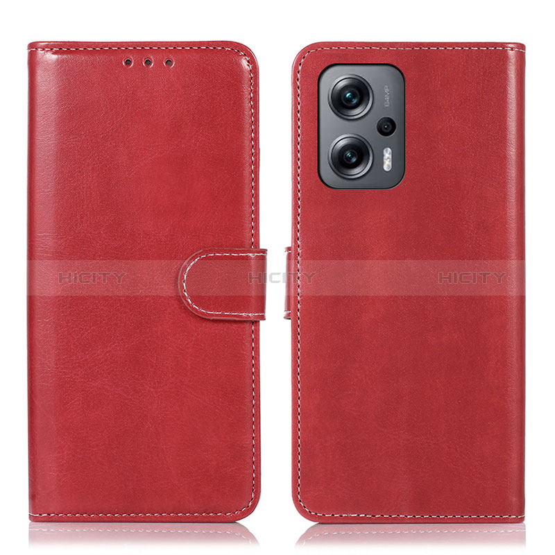 Handytasche Stand Schutzhülle Flip Leder Hülle N01P für Xiaomi Redmi Note 12 Turbo 5G Rot