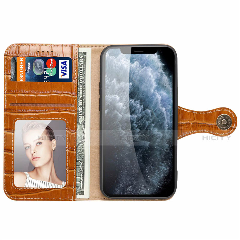 Handytasche Stand Schutzhülle Flip Leder Hülle N02 für Apple iPhone 12 Mini groß