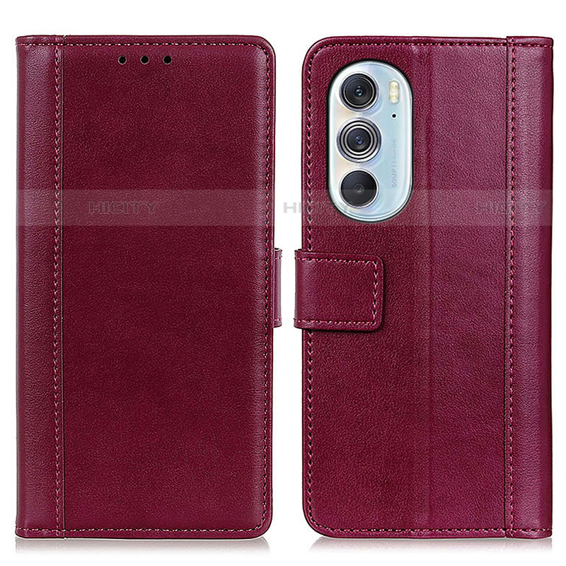 Handytasche Stand Schutzhülle Flip Leder Hülle N02P für Motorola Moto Edge X30 5G