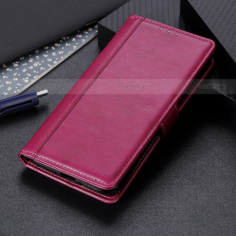 Handytasche Stand Schutzhülle Flip Leder Hülle N02P für Motorola Moto G10 Rot Plus