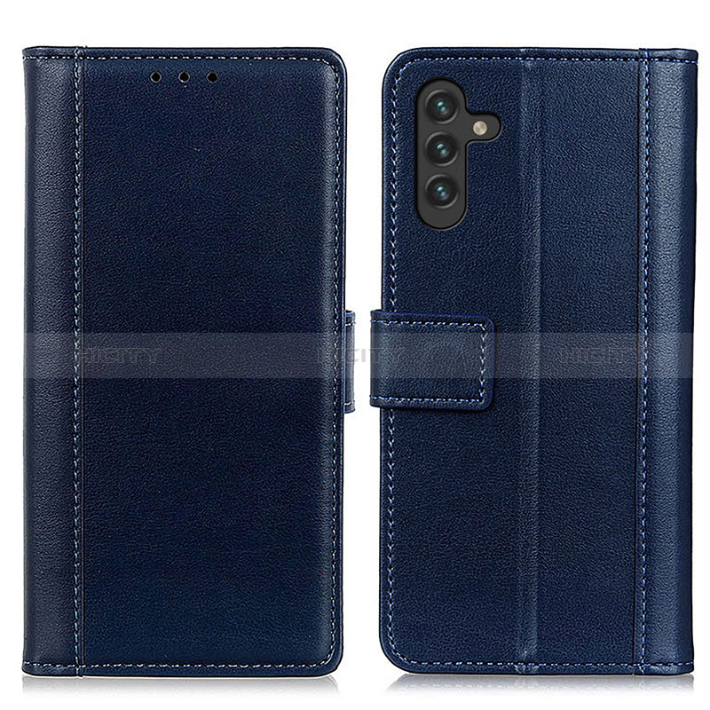 Handytasche Stand Schutzhülle Flip Leder Hülle N02P für Samsung Galaxy A04s Blau Plus