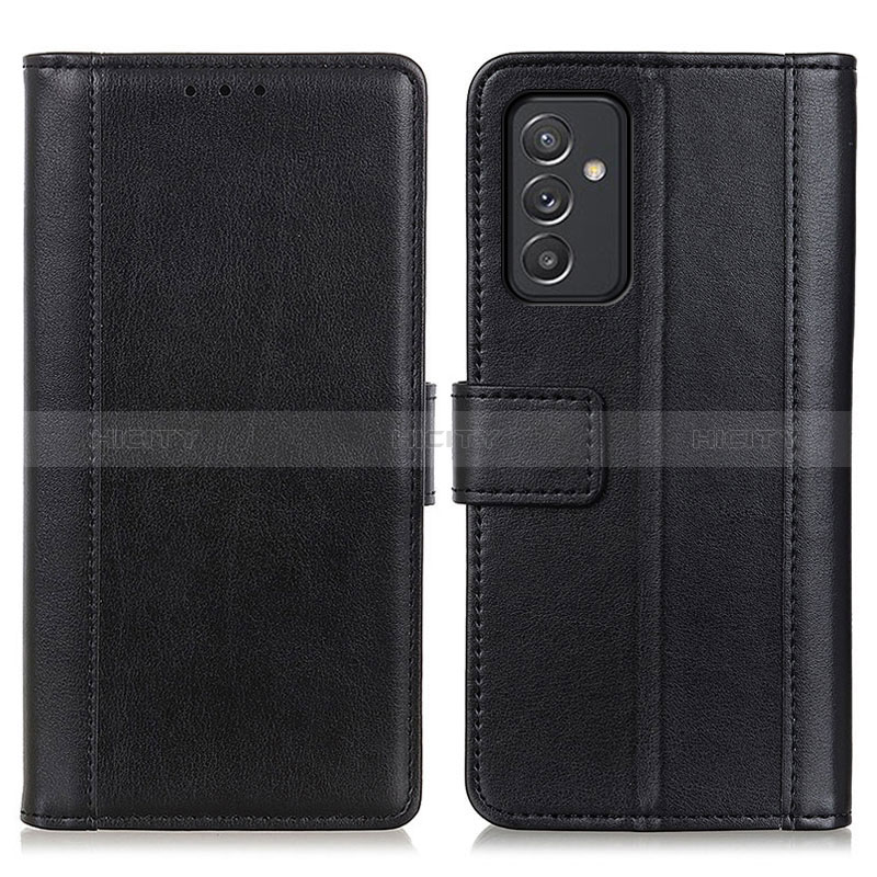 Handytasche Stand Schutzhülle Flip Leder Hülle N02P für Samsung Galaxy A15 4G Schwarz