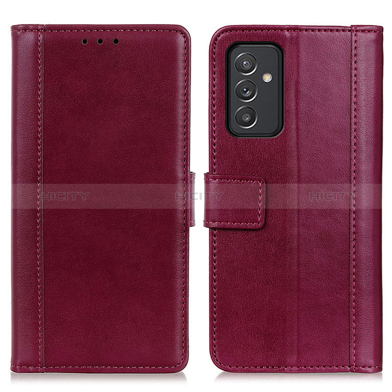 Handytasche Stand Schutzhülle Flip Leder Hülle N02P für Samsung Galaxy A15 LTE Rot