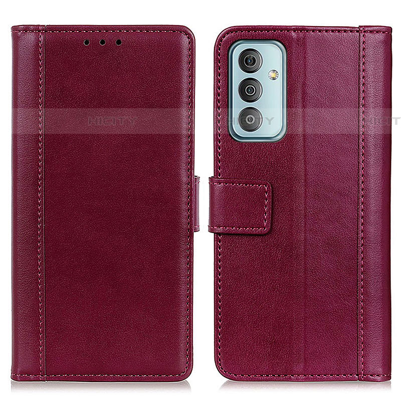 Handytasche Stand Schutzhülle Flip Leder Hülle N02P für Samsung Galaxy F23 5G Rot