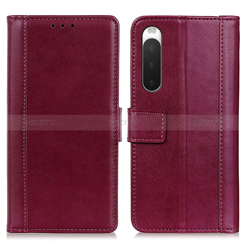 Handytasche Stand Schutzhülle Flip Leder Hülle N02P für Sony Xperia 10 IV SO-52C groß