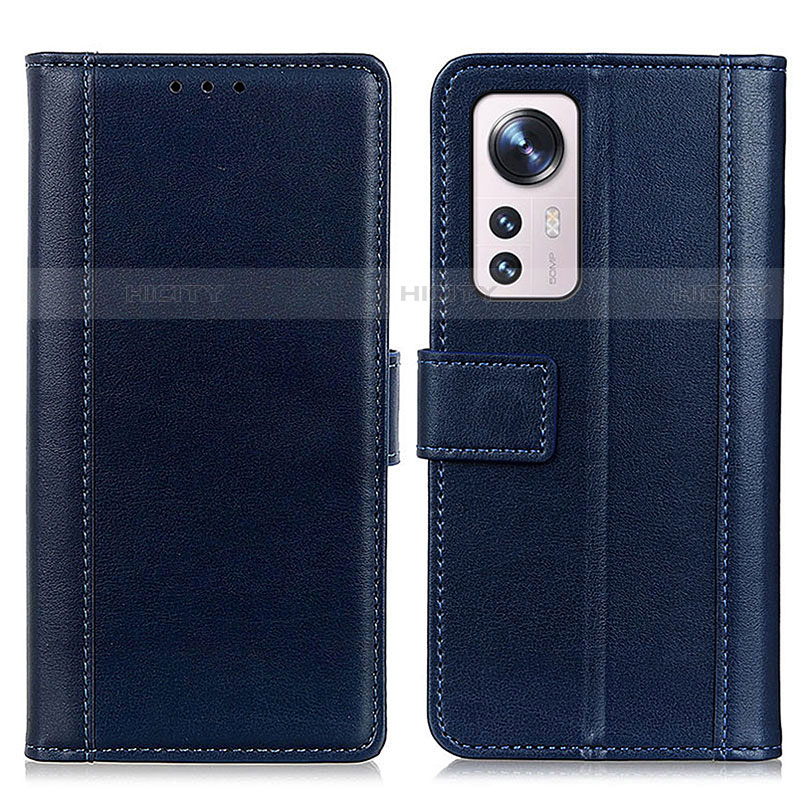 Handytasche Stand Schutzhülle Flip Leder Hülle N02P für Xiaomi Mi 12X 5G Blau Plus