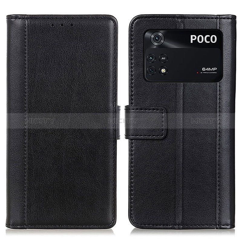 Handytasche Stand Schutzhülle Flip Leder Hülle N02P für Xiaomi Poco M4 Pro 4G