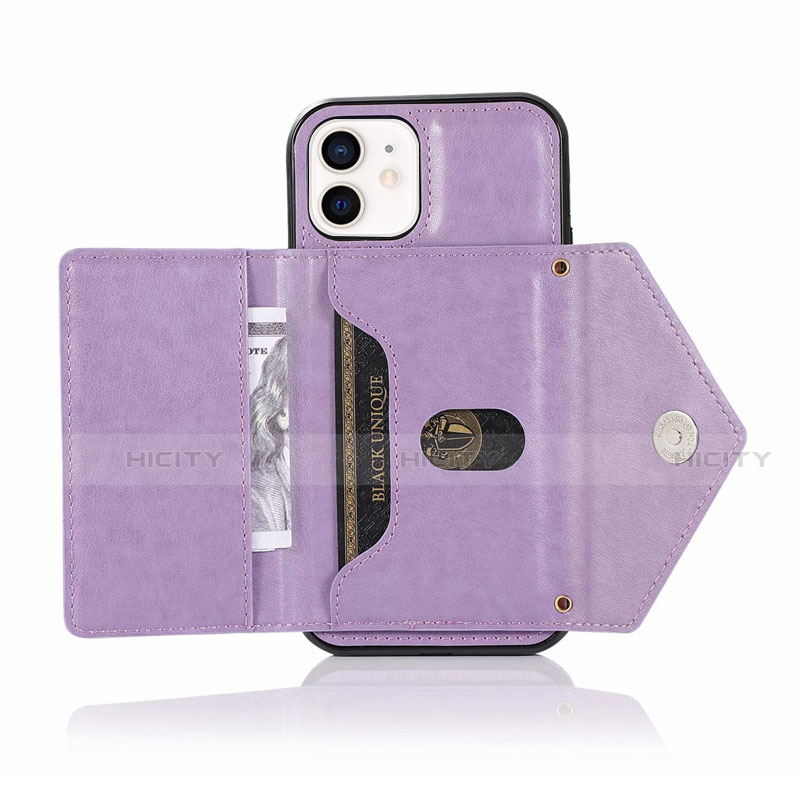 Handytasche Stand Schutzhülle Flip Leder Hülle N03 für Apple iPhone 12 Mini groß